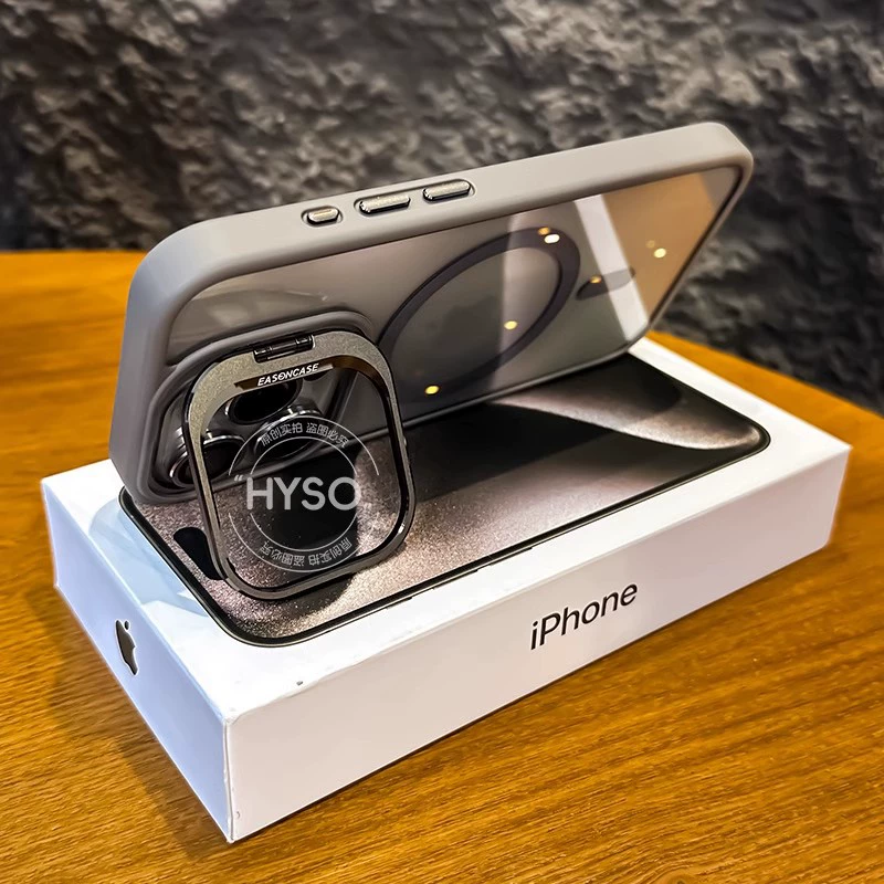 Чехол для телефона Apple iPhone 11–17 совместимый, невидимый кронштейн с магнитной фиксацией, защита от падений