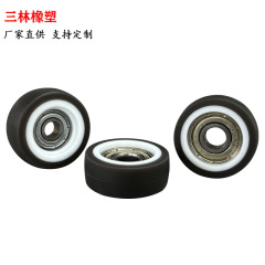 メーカーの現物卸売りは押し引き引き出しの万能輪のタンスの軌道のガイド輪tpeナイロンの包みのゴムの滑車をインストールします。