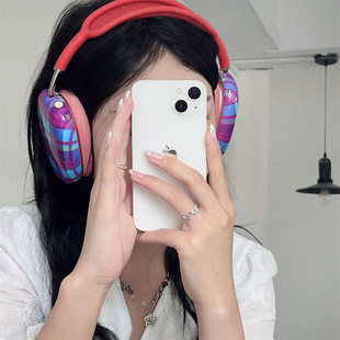 Retro Plaid Filament Case for Apple Airpods Max Protective Case Headset Headset Full-covered Soft Case