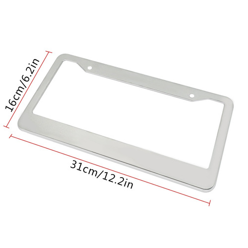 International foreign trade American specification aluminum alloy American style license plate holder license frame American specification license plate stand North American license plate border