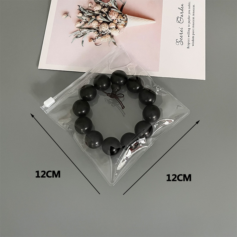 Einfacher Stil Einfarbig Pvc Großhandel Schmuck Verpackungstaschen display picture 5