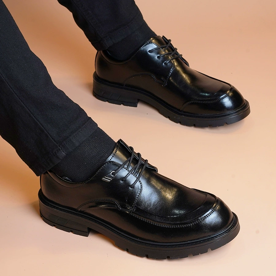 Весенние и осенние мужские туфли из натуральной кожи бизнес-кожаные туфли новые модные молодые люди