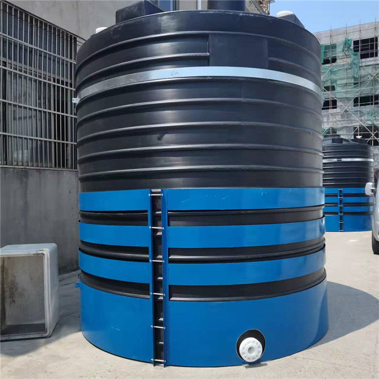 15 tons pe storage tank rotational plastic water tank polyethylene storage barrel electroplating factory special waste liquid recycling barrel collection tank