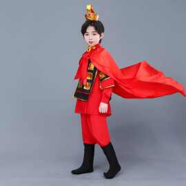 古代士兵儿童服装演出服男女盔甲将军兵马俑古装花木兰戏曲表演
