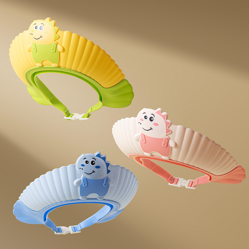 Gorro de champú para bebés, artefacto de champú para bebés, protección antioídos, protección ocular, gorro de retención de agua de goma suave, sombrero de baño para niños