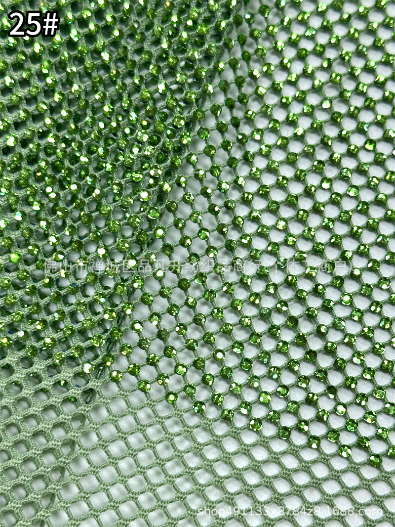 Fabricantes de tela de diamante caliente de alta densidad de 6 imitación de diamante australiano moda cena espectáculo de fiesta vestido de tela