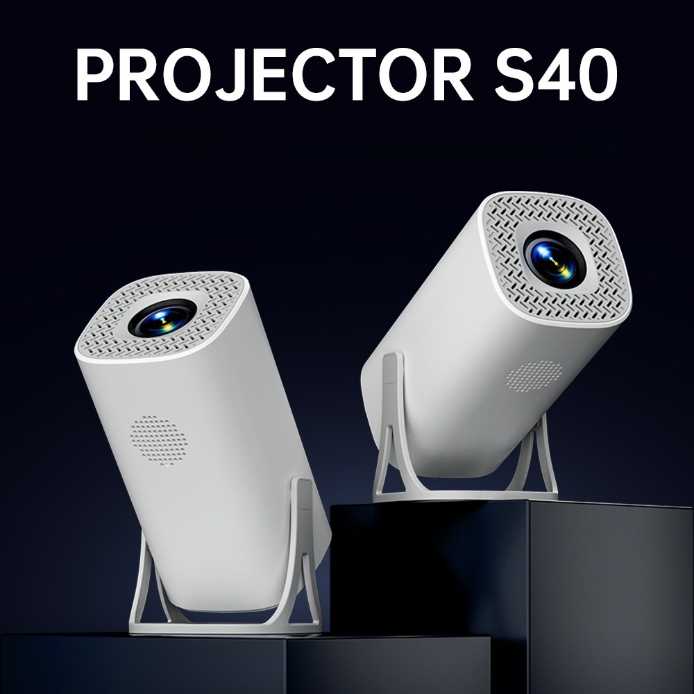Cross-Border S40 Projector Home High-Definition 4K Wireless Mobile Phone Screen Party Outdoor Portable Projector