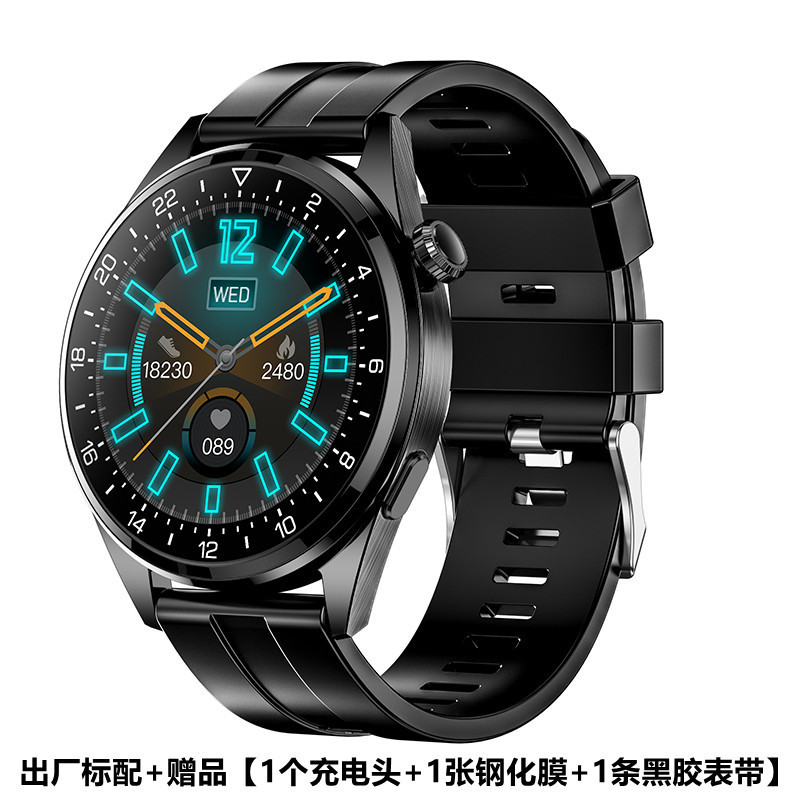 W3P 블랙 실리콘 스트랩(자기 충전)