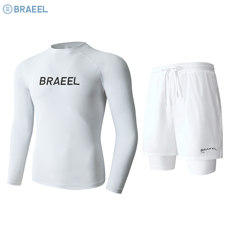 Men's Full Body Sun Protection Swimsuit Long Sleeve South Korea Diving Suit Quick-drying Swimsuit Jellyfish Suit Surfsuit Snorkeling suit