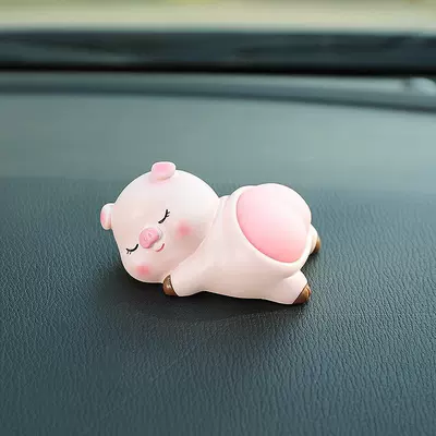 Car ornaments decompression Q play Car ornaments - little-pigq-bounce-buttocks