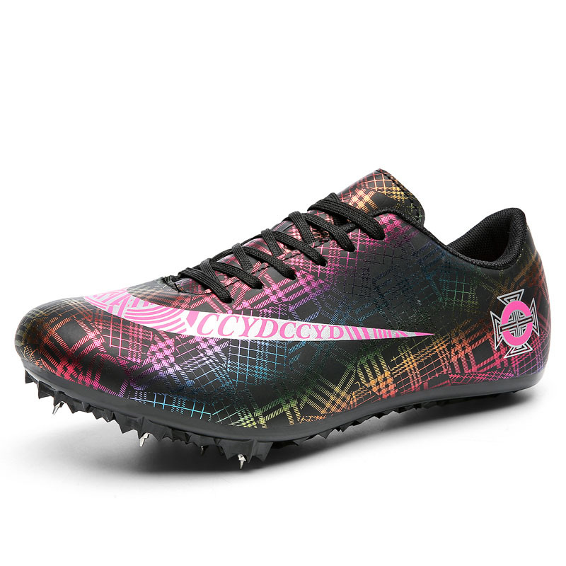 Nuevos zapatos de pista y campo de malla Transpirable Zapatos de uñas para hombres y mujeres jóvenes de pista y campo de entrenamiento juvenil zapatos de entrenamiento deportivo para jóvenes