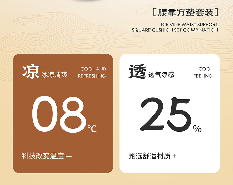 Summer Car Lumbar Support Cushion Breathable Office Seat Massage Lumbar Cushion Waist Support Car Backrest Cushion