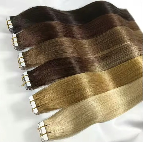 Factory Direct Sale of Wigs, 2.5g Real Human Hair, Export Colors Can Be Customized, Film Hair, Full Real Human Hair Extensions to Increase Hair Volume