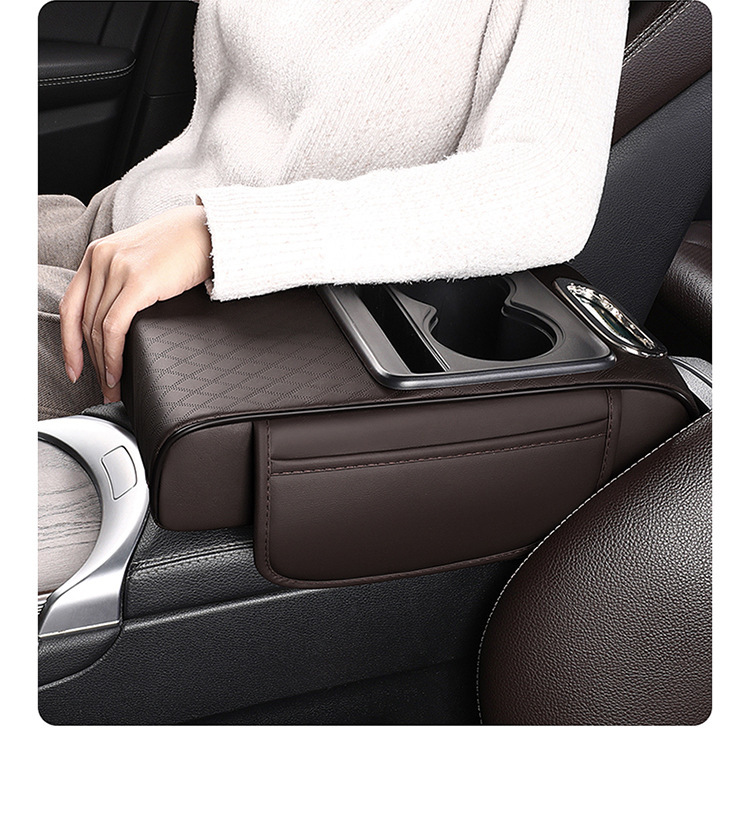 Car Multifunctional Armrest Box Pad with Cup Holder Tissue Box