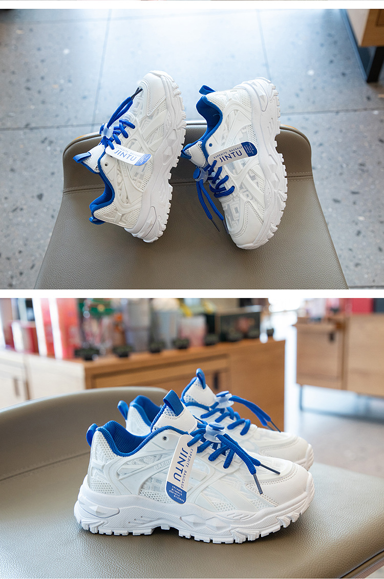 Comfortable Breathable Kids Dad Shoes Lightweight Casual Sneakers_voghion.com