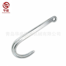 表面原色喷塑镀锌锻造方孔 8寸/15寸  圆孔大J钩  合金钢40CR