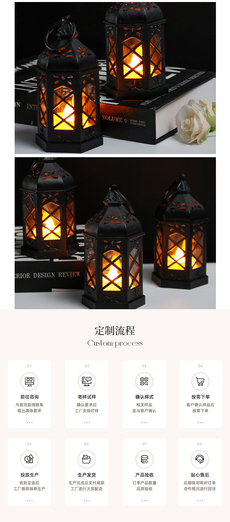 欧式复古烛台装饰灯摩洛哥手提小油灯led电子蜡烛灯 六角风灯摆件-阿里巴巴