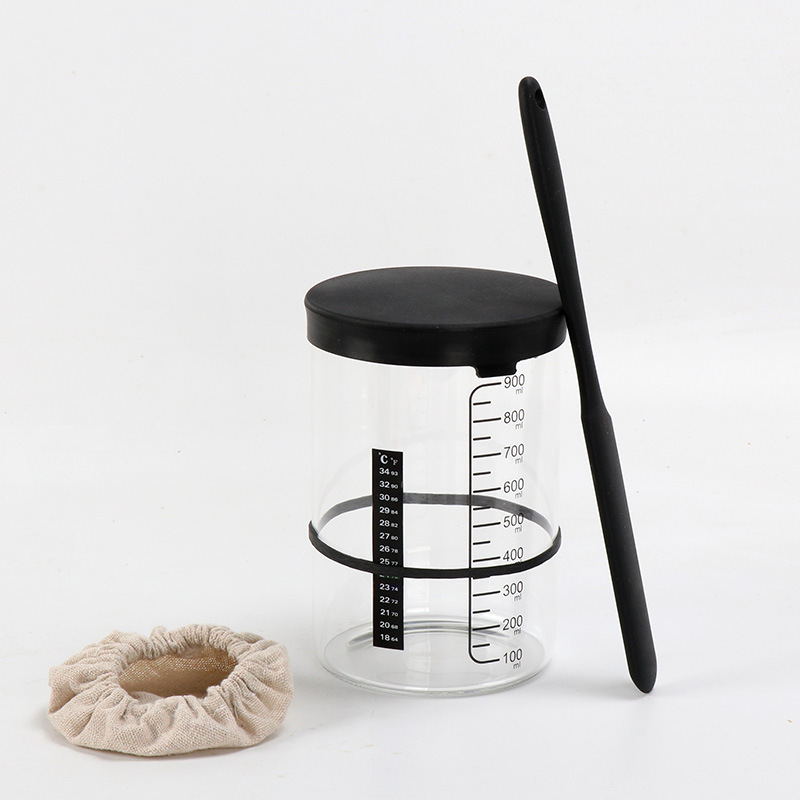 High temperature resistant glass tank acid seed liquid yeast seed culture dish natural yeast Lubang seed fermentation tank with lid scale