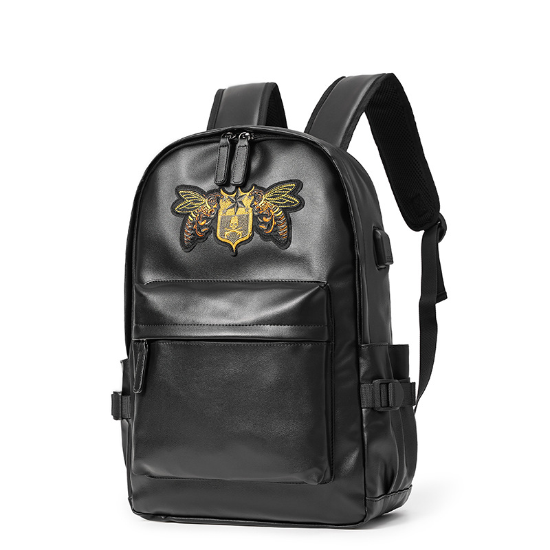 Men's Embroidered Laptop Backpack For College And University_voghion.com