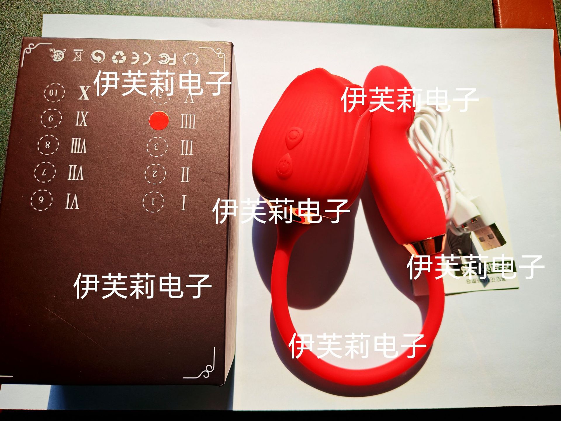 Rose lengua lamir huevo de 10 frecuencia doble cabeza vibrador femenino coquetear estimulación masturbador para adultos al por mayor