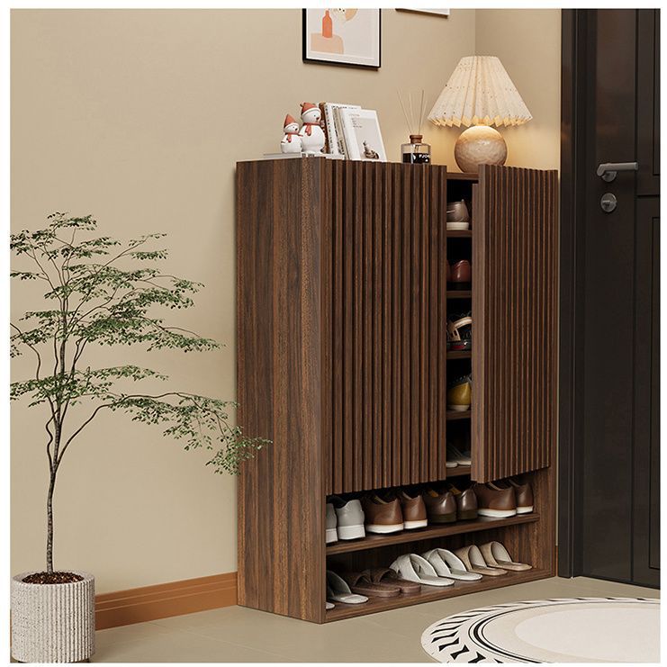 Shoe Cabinet Multi-Layer Home Entrance Solid Wood Large Capacity Entrance Living Room New Popular Entry Entrance Cabinet New Chinese Style