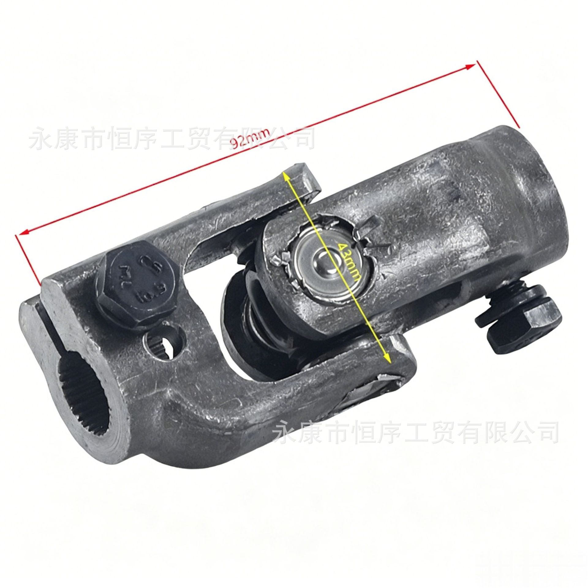 Go-Kart Parts Modification Four-Wheel Beach Vehicle Steering Wheel Connection Head Steering 30-Tooth Spline 14mm Universal Joint