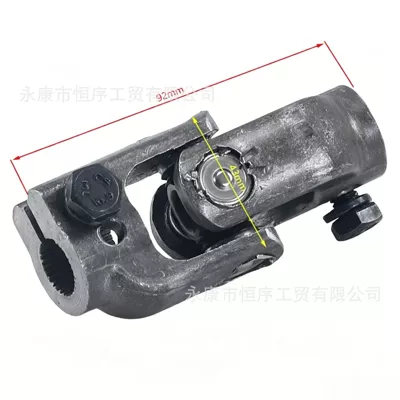 Go-Kart Parts Modification Four-Wheel Beach Vehicle Steering Wheel Connection Head Steering 30-Tooth Spline 14mm Universal Joint (Motorcycle frame) - connecting-head-turns-to-30-teeth-14mm-inner-diameter