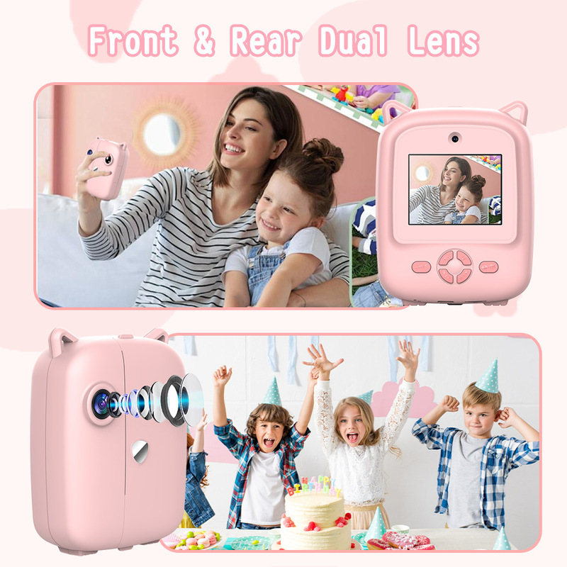 Cross-border New A18 HD Mini-clapper Camera Children's clapper thermal print digital camera