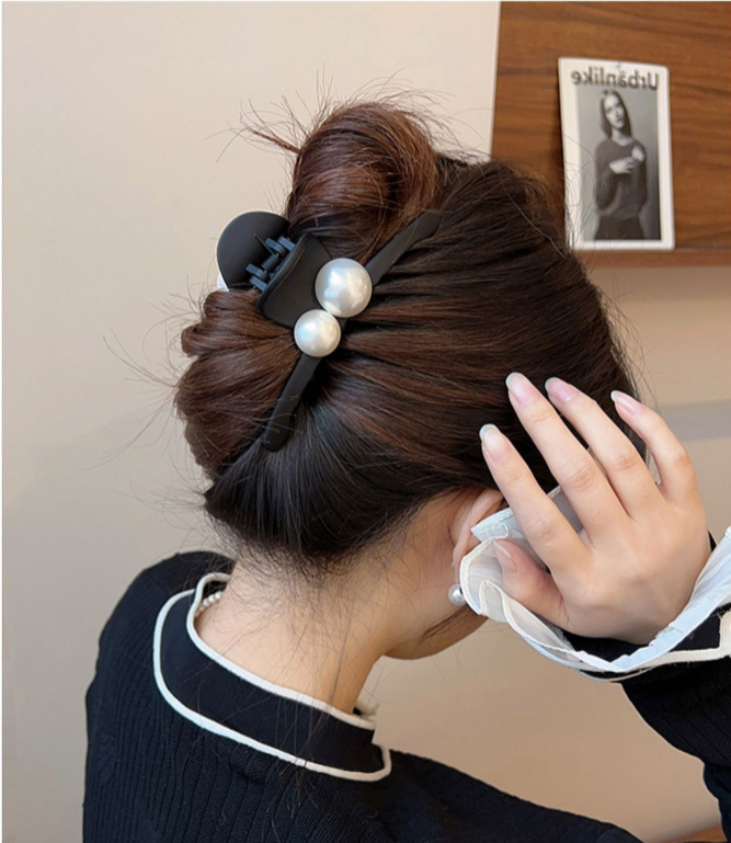 气质抓夹-白珠(11cm)