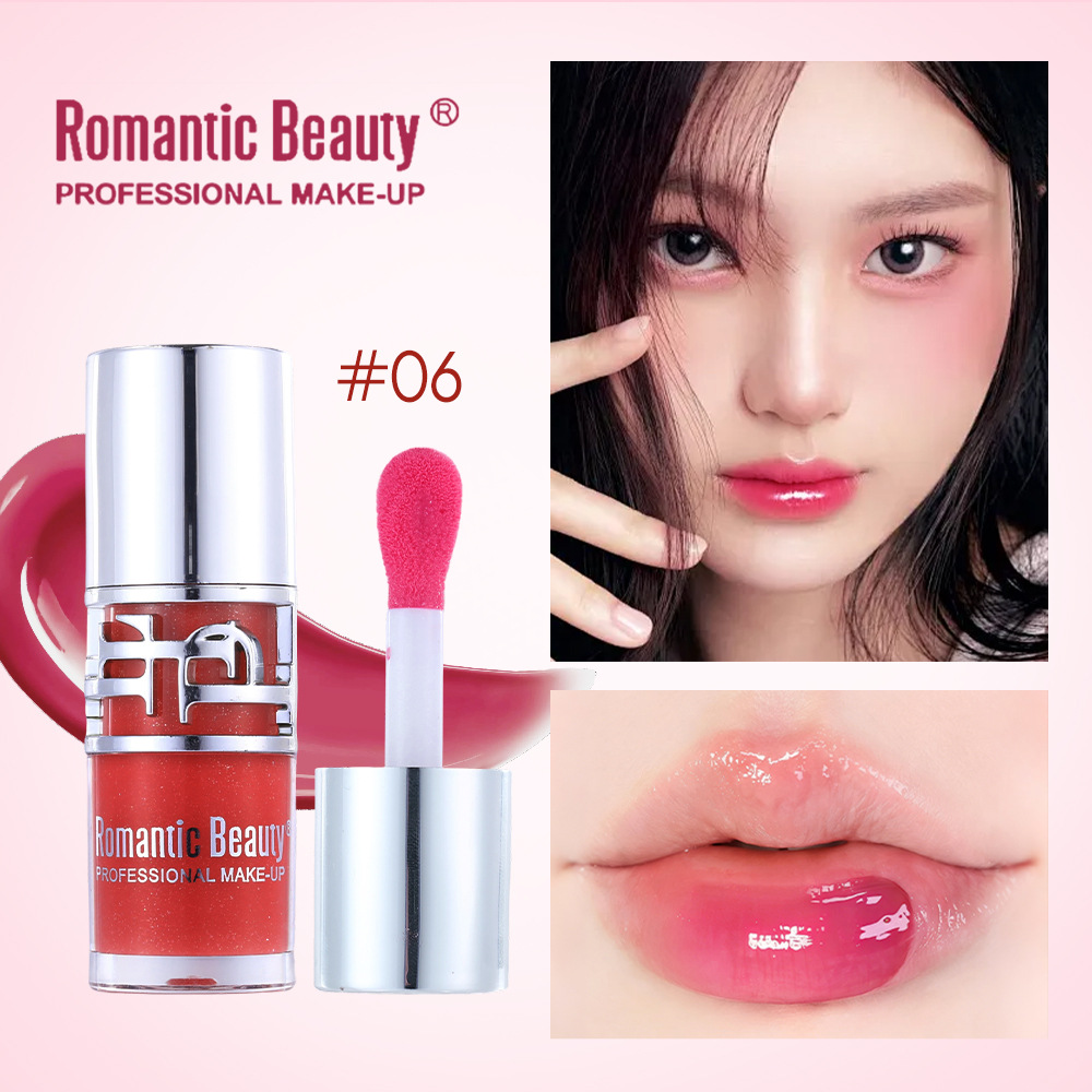 Esmalte labial de espejo transfronterizo, esmalte labial de color duradero, esmalte labial líquido sin tazas, no se desvanece.