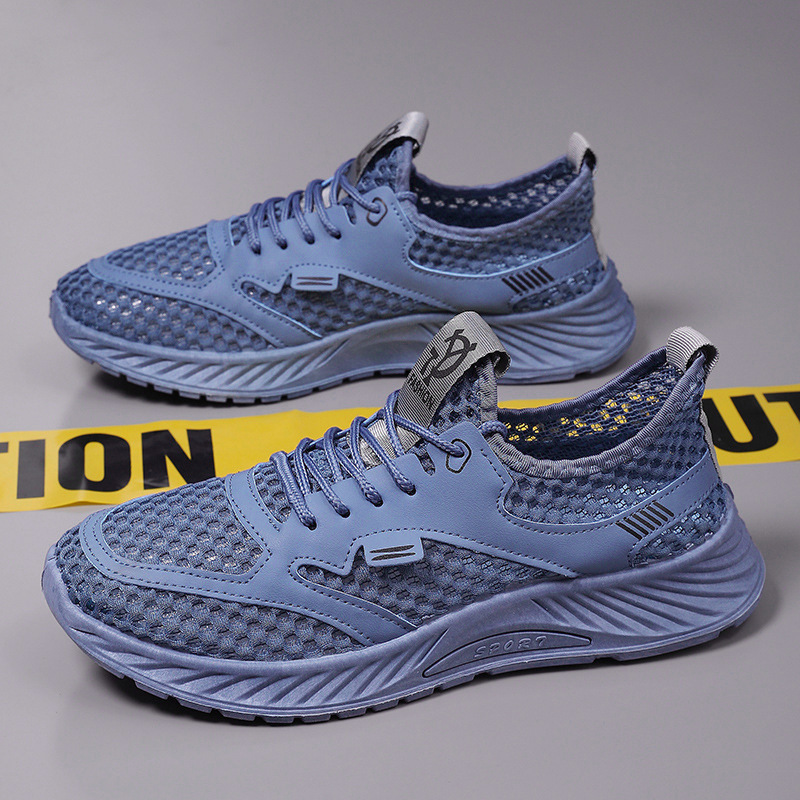 Men's Shoes Spring and Summer Mesh Shoes 2026 New Versatile Men's Walking Shoes Casual Sports Mesh Single Shoes Cross-Border Cloth Shoes