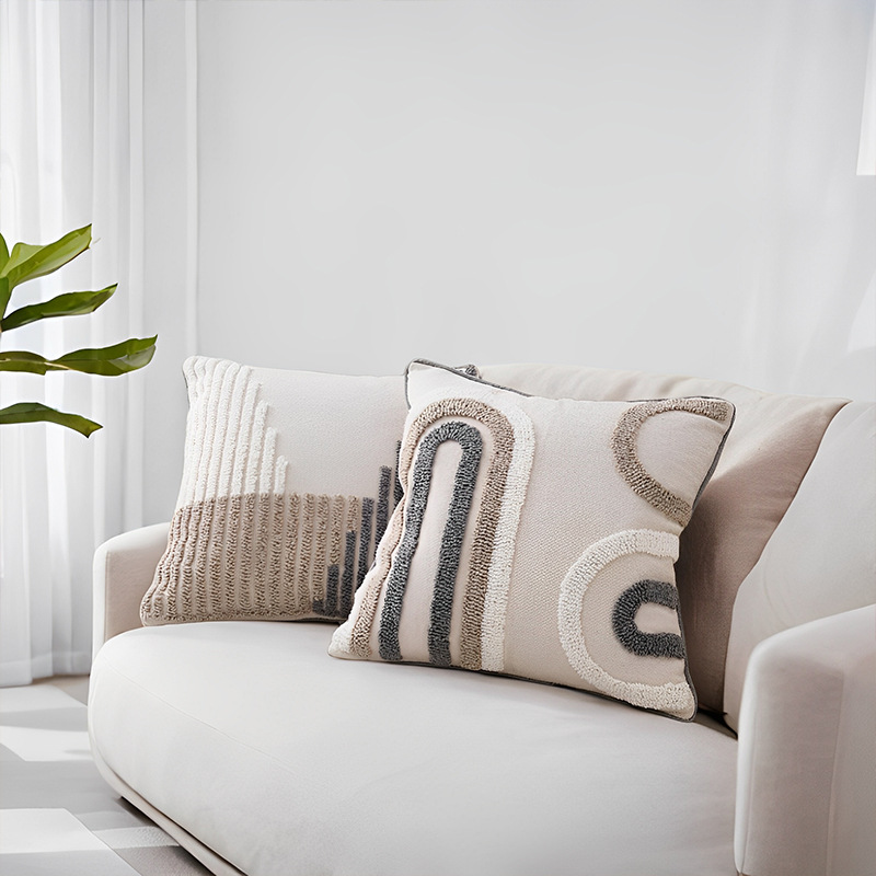Algodón transfronterizo lino bohemio ins almohada de viento sofá almohada cabecera respaldo ventana flotante costilla cojín cubierta al por mayor