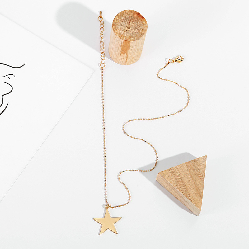 Simple Wild Star Pendant Necklace display picture 7