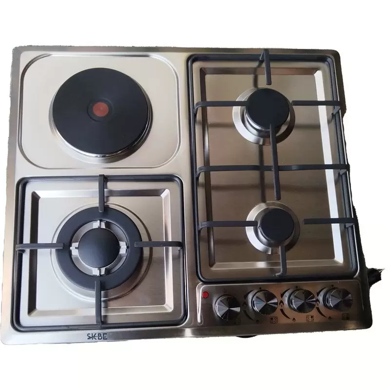 跨境灶具批发外贸出口气电炉家用厨房四头不锈钢燃气灶节能猛火