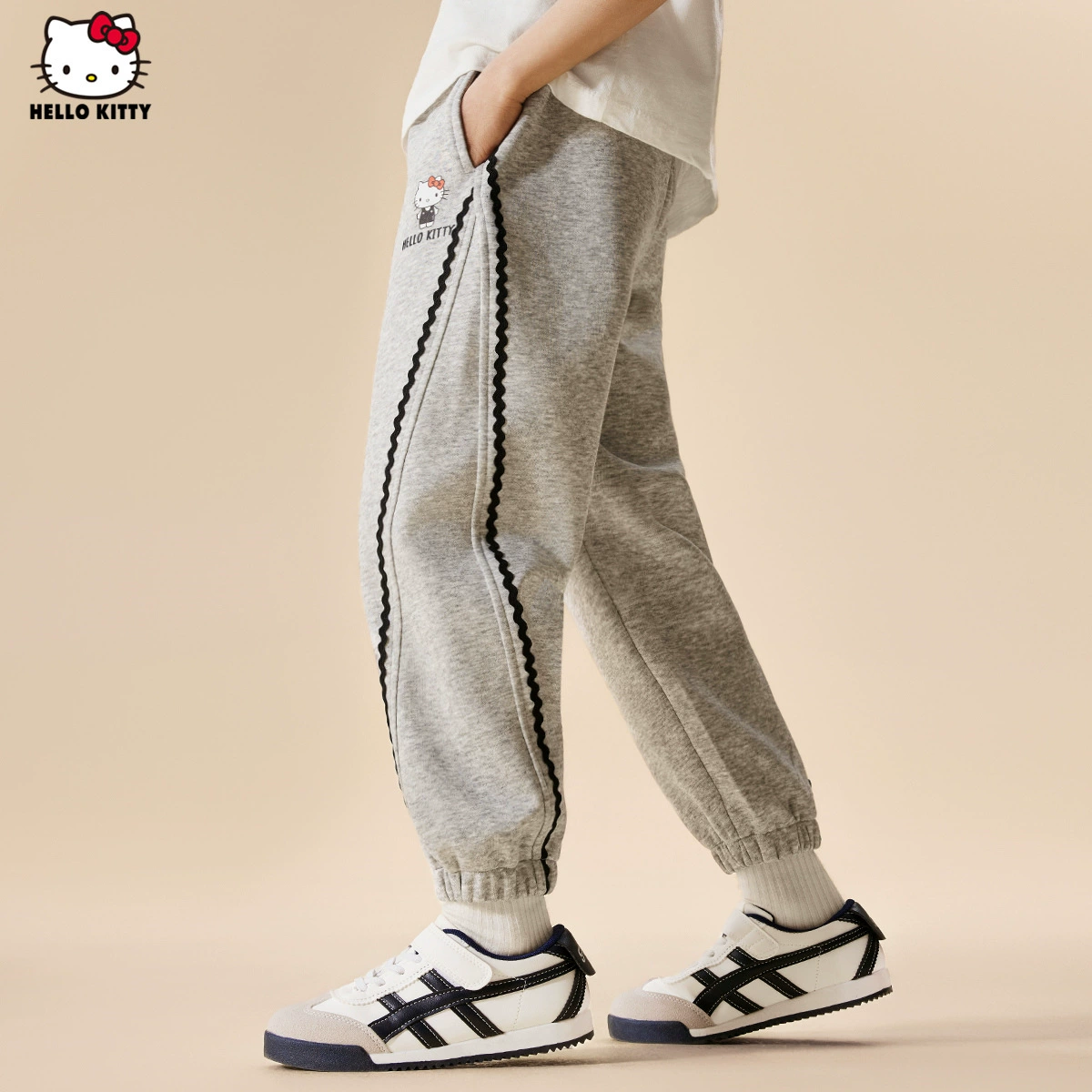 HelloKitty летние повседневные брюки для девочек 2024 новые детские брюки