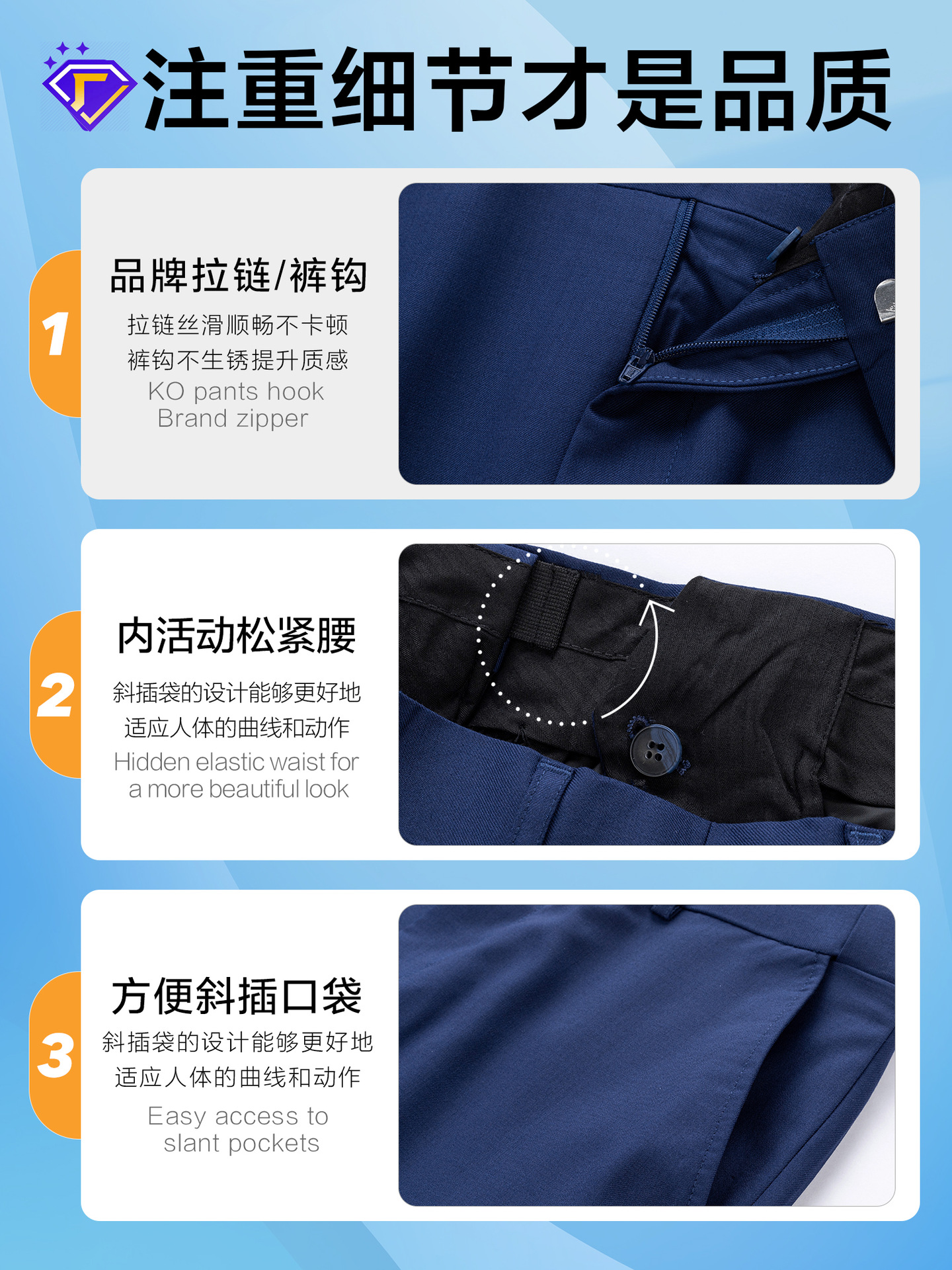 Traje de hombre delgado alto sentido 80% de lana traje casual de negocios vestido de boda azul precioso