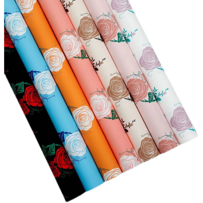 Flower Party Factory Nuevo estilo Ramo de rosas Papel de embalaje Floristería Papel de embalaje de flores Papel de regalo de papel Ouya