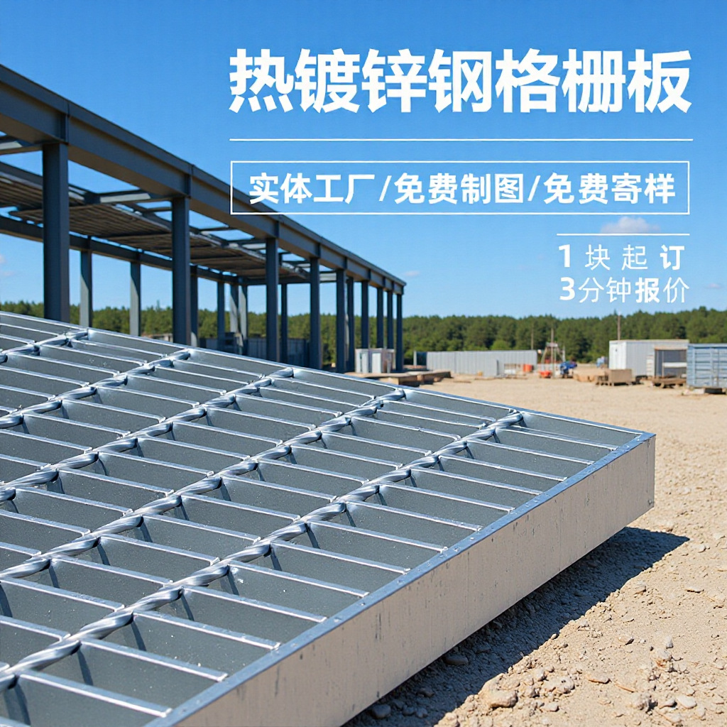 煤矿井口防护用矿山镀锌钢格栅 化工储罐区设备平台不锈钢钢格板