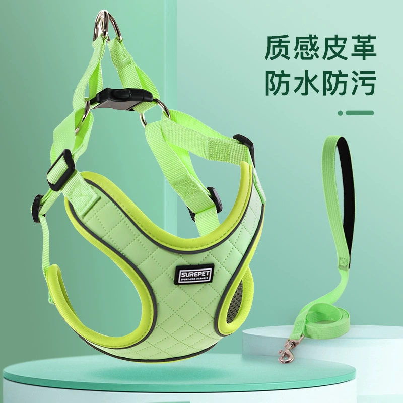 Регулируемый поводок-шлейка для собак маленьких и средних размеров, светоотражающий поводок для собак Тедди Корги на открытом воздухе, предотвращающий распад