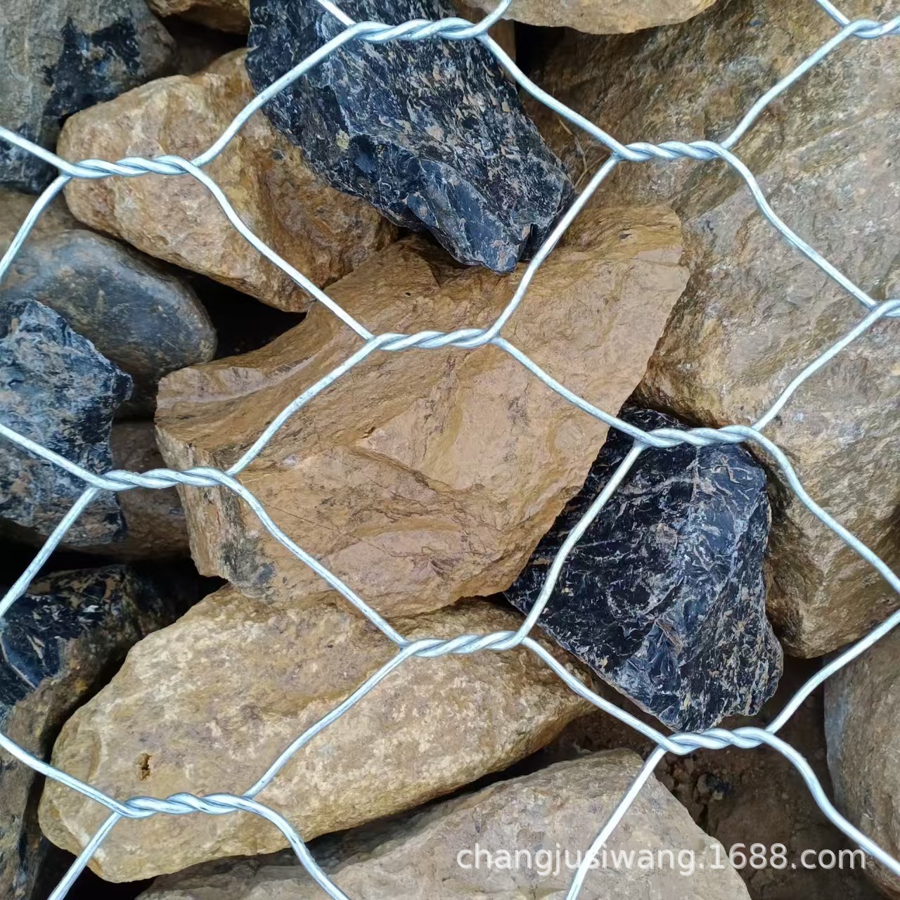 格宾石笼镀锌丝石笼网铁丝网河道治理防汛雷诺护垫六角网镀锌防腐