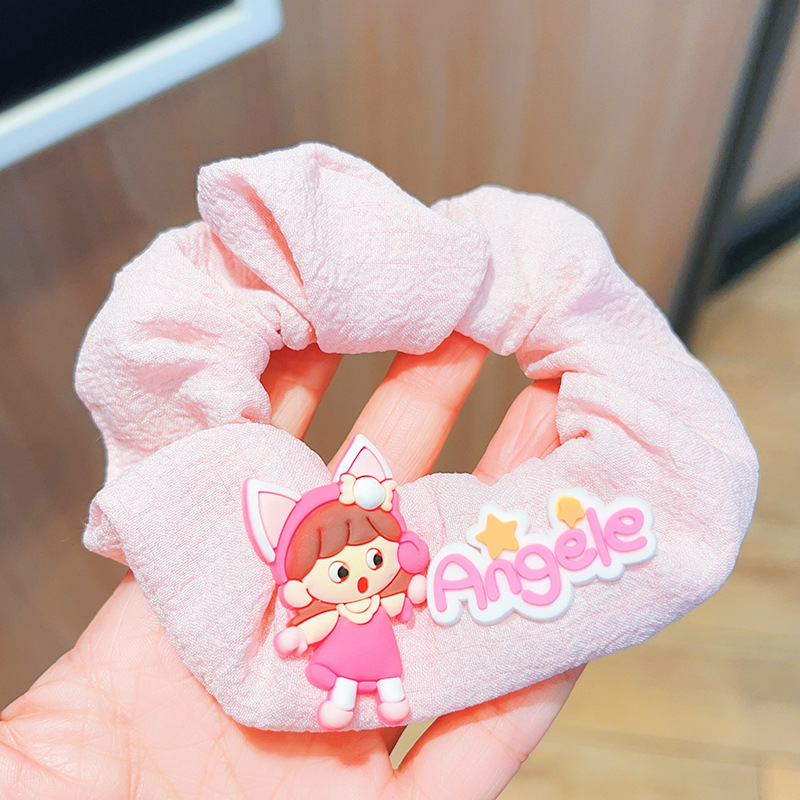 Dulces dibujos animados coreanos lindas princesas niñas anillo de pelo intestino grueso bolas cabeza artefacto mágico para niños costilla de cola de caballo accesorios para el pelo