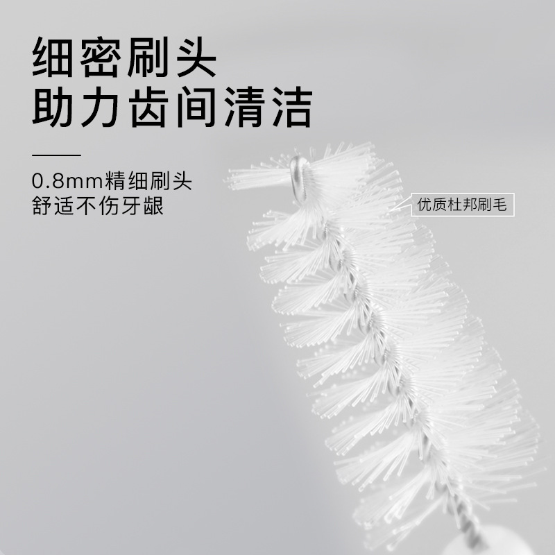 Interdental brush replacement brush head 30 pack I-shaped L-shaped…