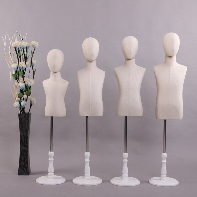 儿童模特白色圆盘底座