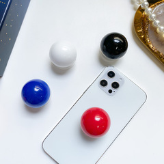 純色水晶球手機氣囊支架紅鼻子桌面懶人氣墊支撐架小眾創意可伸縮