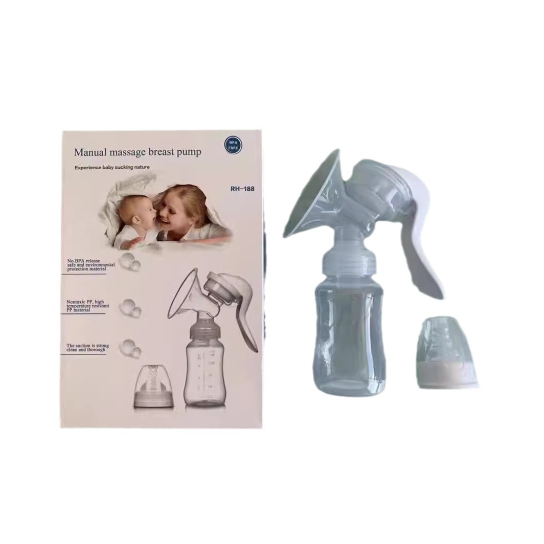 Bomba de mama manual de succión grandes suministros de maternidad máquina de ordeño extractor de leche