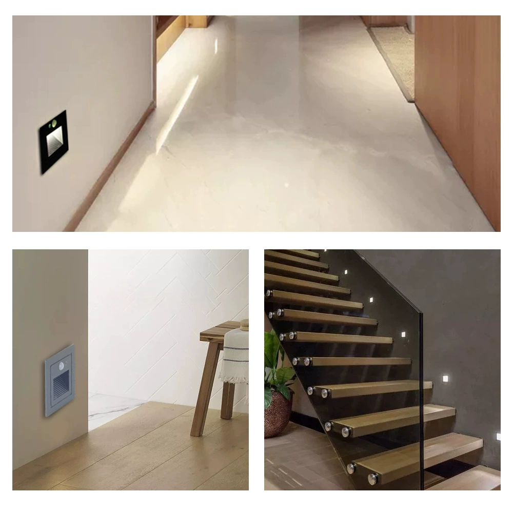 Осветительный свет FLOOR LED освещение, индукционная ночная лампа для лестницы, настенный светильник внутри помещения, 265В