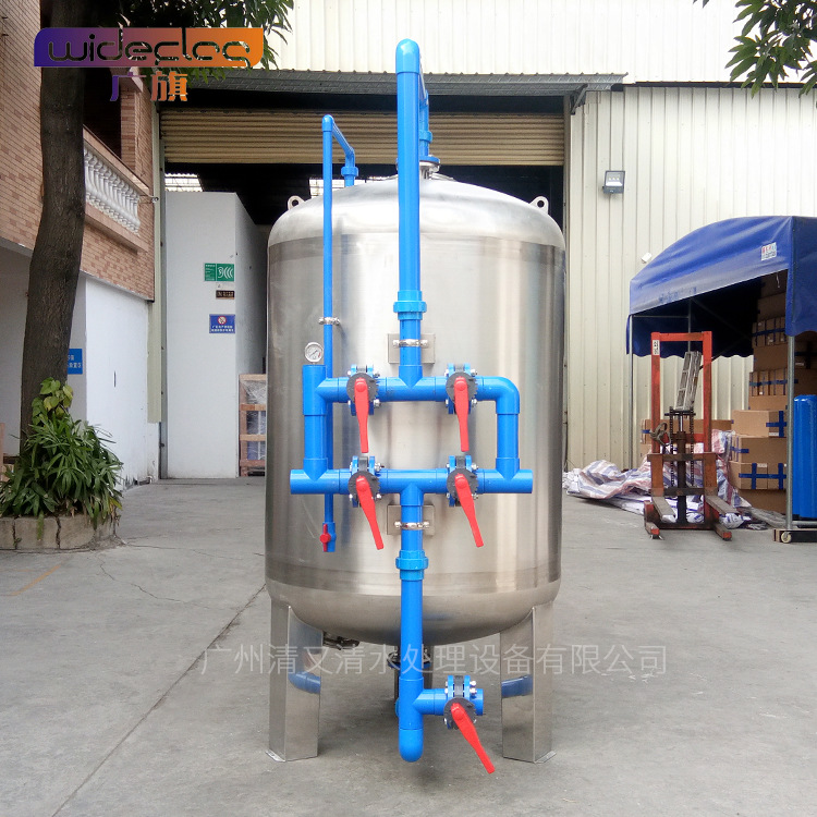活性炭石英砂固液分离水处理设备 多介质过滤器 管式机械过滤器