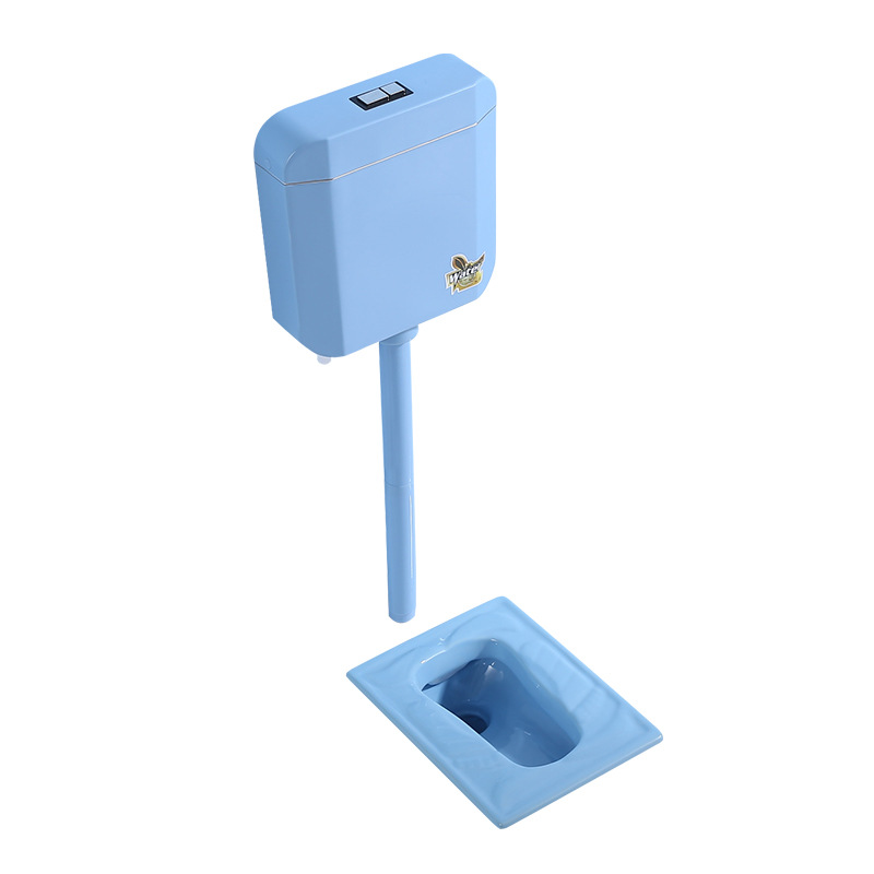 Suministro directo de fábrica kindergarten niños dibujos animados color cuclillas pan cerámica urinario en cuclillas pozo cuclillas inodoro en stock image 10