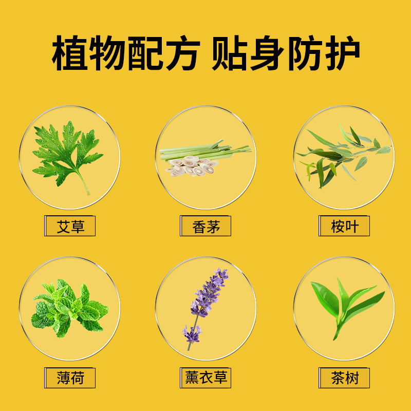 リトルイエローアヒル植物エッセンシャルオイル刺され防止パッチ夏の子供用蚊よけパッチ赤ちゃんに適した 72 パッチ防水|undefined