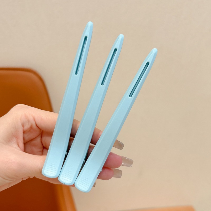 Caramelo color infantil lavado de la cara franja clips de posicionamiento especial para niñas pinzas de cabello sin marcas clips lateral tocado